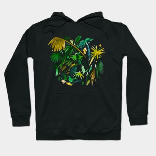 Watercolor Tropical Jungle Palms Hoodie